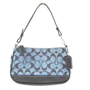 COACH retro baby blue classic purse.
